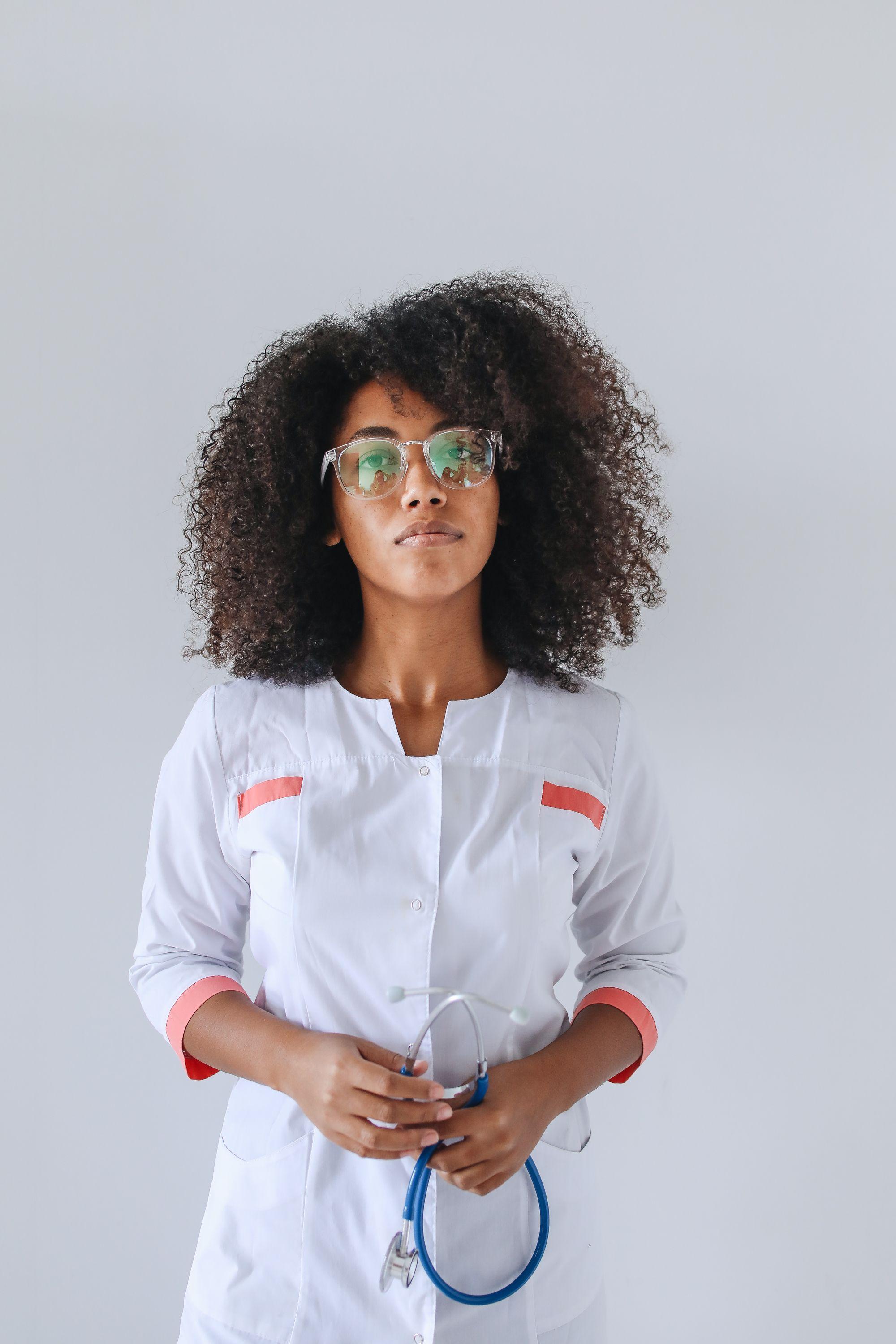 A professional caregiver in uniform